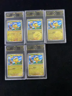 Pokemon S.CHN CBB1C 07 02/09 Captain Pikachu Poke Ball OCD 10 Pristine Lot*5 m63 - Image 1