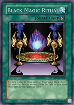 Yugioh! LP Black Magic Ritual - PP01-EN002 - Secret Rare - Unlimited Edition Lig - Image 1