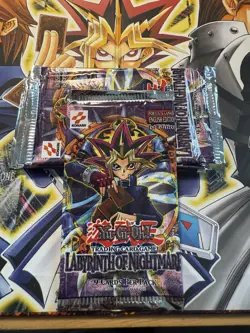 YUGIOH LABYRINTH OF NIGHTMARE 1st Edition Sealed BOOSTER PACK (Hobby) x1 Pack - Image 1