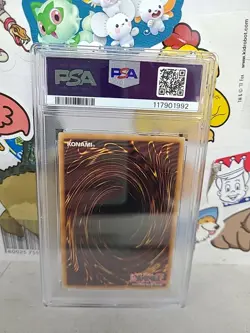 Yu-gi-oh! Stampede Dark Magician 7th Art RA04-EN106 Platinum Secret PSA 7 NM - Image 2