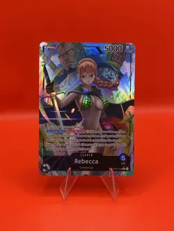 One Piece TCG English Rebecca OP-04-039 Alt Art Leader Kingdoms Of Intrigue - Image 1