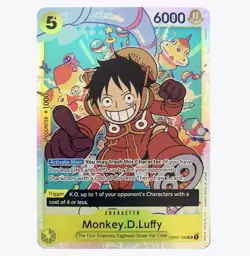 Monkey.D.Luffy 500 Years in the Future Foil OP07-109, NM Condition - Image 1