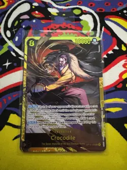 One Piece CCG Crocodile The Azure Sea's Seven Secret Rare Foil OP14-120 NM - Image 1