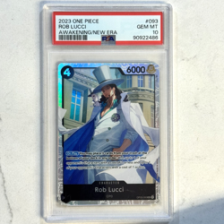 2023 One Piece ROB LUCCI #093 Awakening of the New Era PSA 10 - Image 1