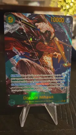 Dracule Mihawk OP14-119 SEC Alternate Art English The Azure Seas Seven One Piece - Image 2