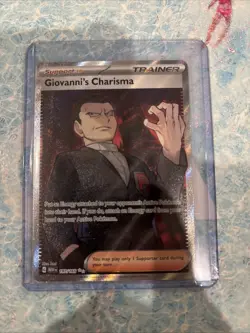 Pokemon TCG Scarlet & Violet 151: Giovanni's Charisma Ultra Rare Card 197/165 - Image 1