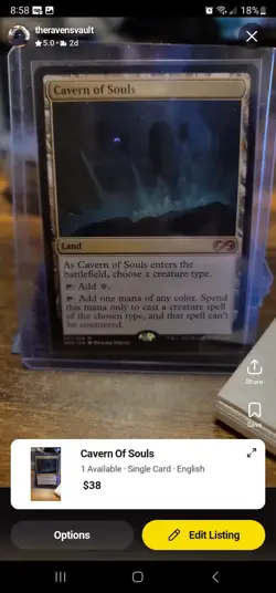 MTG Cavern of Souls Ultimate Masters Regular Card NM Condition - Image 1