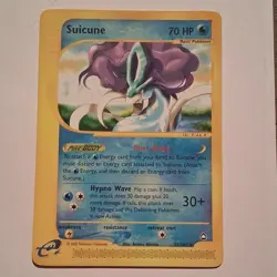 Pokemon Suicune Aquapolis 037/147 Rare Regular 70HP English TCG Card 2002 - Image 1