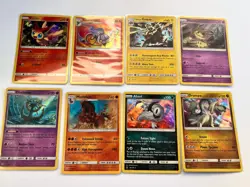 POKEMON Sun & Moon Guardians Rising 2017 Rare Holo Lot 8 Cards Near Mint - Image 1
