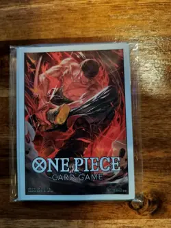 10x Sleeves One Piece Card Game Official Promo Roronoa Zoro Sealed - Image 2