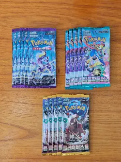 15 Packs Pokemon Card Korean Waifu Set [Clay Burst+Violet ex+Battle Partners]#1 - Image 1