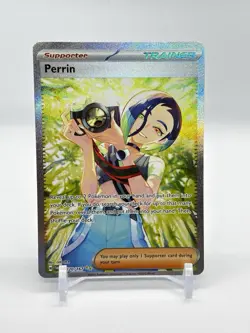 Pokemon TCG Twilight Masquerade Perrin Card 220/167 Special Illustration Rare - Image 1