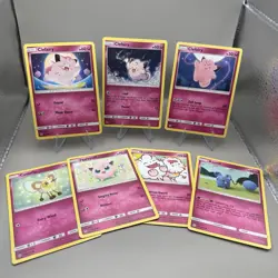 Pokemon Fairy Type x7 Card Lot Bundle - Multiple Sets - LP - Cute Pokemon - Image 1