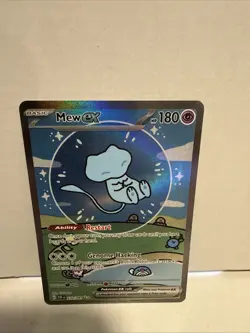 Mew EX 232/091 Bubble Mew Holo Card Sv: Paldean Fates Sir Near Mint NM Condition - Image 1