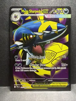 Mega Sharpedo ex / Phantasmal Flames 113/094 - Full Art Pokemon Card NM - Image 1