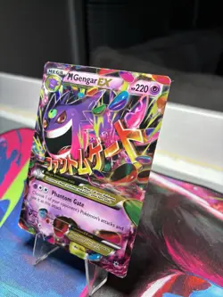 Pokemon TCG XY: Phantom Forces Mega M Gengar EX Holo Card 35/119 DAMAGED - Image 3