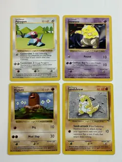 Vintage Lot Of 4 Shadowless Legendary Collection Pokemon Cards - Image 1