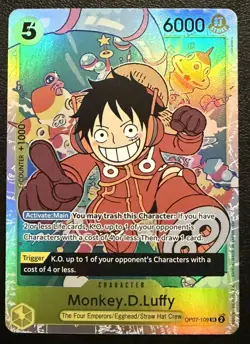 Monkey.D.Luffy OP07-109 SR ONE PIECE Tcg Card Game NM - Image 1