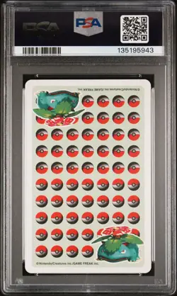 1998 POKEMON STADIUM GREEN VERSION PLAYING CARDS ACE OF SPADES MEW PSA 9 - Image 2
