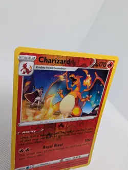Charizard Rare Reverse holo Pokemon SWSH04: Vivid Voltage 025/185 Tcg Card LP - Image 2
