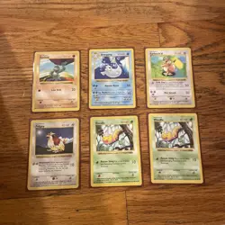 Base Set Shadowless Pokemon Card Lot Of 6- LP 1999 WOTC Pokemon - Image 1