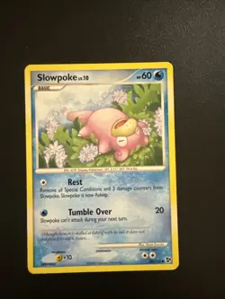 Pokemon Diamond & Pearl Great Encounters - Slowpoke Card 82/106 - LP - Image 1
