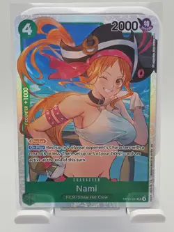 Nami SR One Piece TCG Card - Super Rare Holo Finish, The Azure Sea's Seven - Image 2