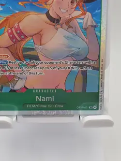 Nami SR One Piece TCG Card - Super Rare Holo Finish, The Azure Sea's Seven - Image 3