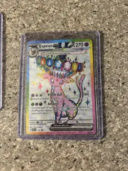 Pokemon Umbreon ex 176 & Espeon ex 175 promo Holo Tera Cards SVP EN 2025 - Image 2