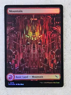 MTG Mountain #275 FOIL Full Art Murders at Karlov Manor Magic Card Land NM - Image 2