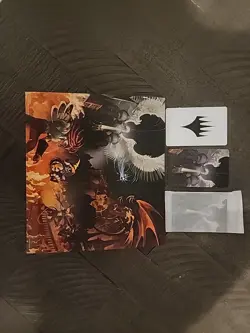 6 Art Cards MTG Final Fantasy IX The Siege Of Alexandria Scene Box Set + Easel - Image 1