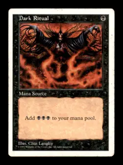 Dark Ritual LP Light Play Fifth Edition MTG [6105] - Image 1