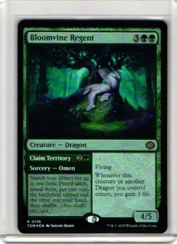x1 Bloomvine Regent // Claim Territory - Foil R MTG Tarkir: Dragonstorm M/NM, En - Image 1