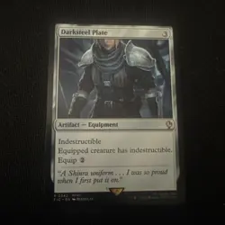 MTG Darksteel Plate [FINAL FANTASY Commander] Near Mint Magic - Image 1