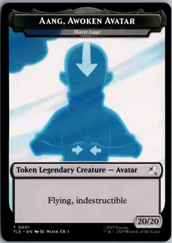 Aang, Awoken Avatar - Marit Lage // Treasure Double-Sided Token T Avatar: The La - Image 1
