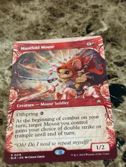 MANIFOLD MOUSE Magic MTG Bloomburrow Showcase - Image 1