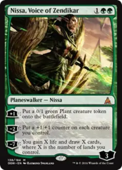 Nissa, Voice of Zendikar - Oath of the Gatewatch (NM) Magic the Gathering - Image 1