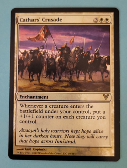 MTG Magic Cathars' Crusade Foil x1 English LP - Image 1