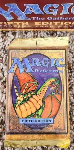 ✨Magic The Gathering 5th Edition Sealed Booster Pack 1997 MTG ✨ - Image 1