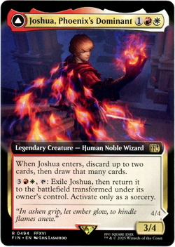 Joshua, Phoenix's Dominant Phoenix (Extended Art) - 0494 - Final Fantasy - MTG - Image 1