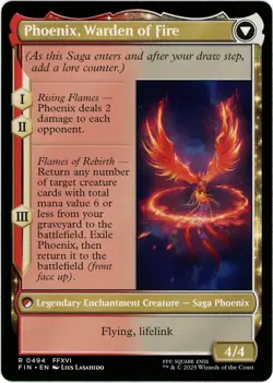 Joshua, Phoenix's Dominant Phoenix (Extended Art) - 0494 - Final Fantasy - MTG - Image 2