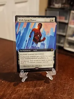 MTG With Great Power (Extended Art) Normal NM Marvel's Spider-Man Magic 248 - Image 1