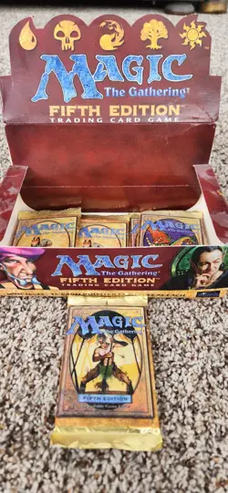 ✨Magic The Gathering 5th Edition Sealed Booster Pack 1997 MTG ✨ - Image 2