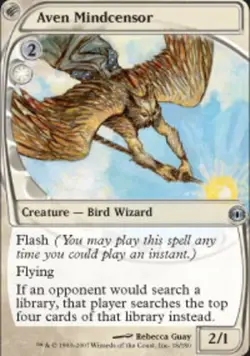 MTG Aven Mindcensor, Future Sight, Damaged, English - Image 1