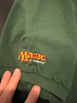 Magic the Gathering Morningtide Green Polo Shirt Large Tournament Judge MTG - Image 2