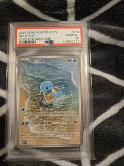 2023 POKEMON MEW EN-151 ILLUSTRATION RARE #170 SQUIRTLE PSA 10 - Image 1