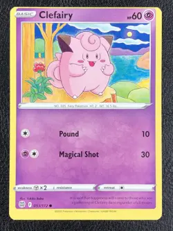 Misalignment - Clefairy 053/172 Brilliant Stars - Error Misprint - Pokemon TCG - Image 2