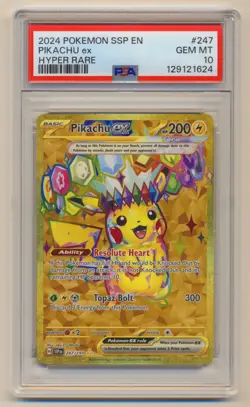 PSA 10 Pokemon Surging Sparks Hyper Rare Pikachu EX 247/191 GEM MINT Condition! - Image 1