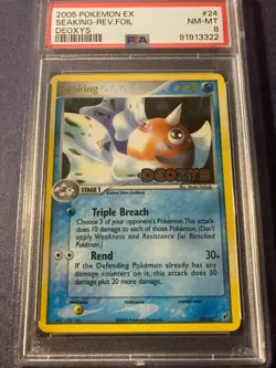PSA 8 seaking reverse deoxys 2005 Pokemon - Image 1