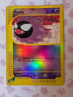 Vintage Pokemon TCG Reverse Holo Skyridge Gastly 57/144 LP E Reader Series - Image 3